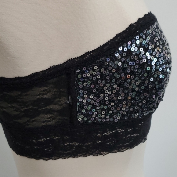 PINK Victoria's Secret Sequins Bandeau - Picture 2 of 6